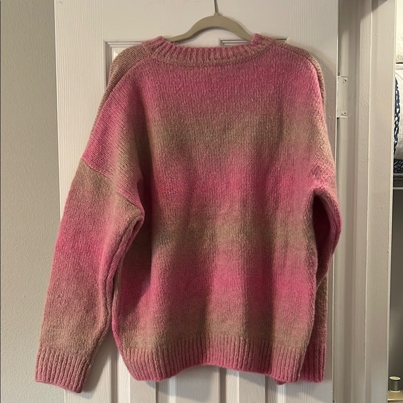 Pink Gradient Women's Sweater - Picture 2 of 4
